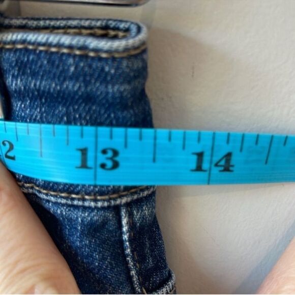 Uniqlo Wide Leg Crop Jeans Raw Hem High Rise - Picture 6 of 8